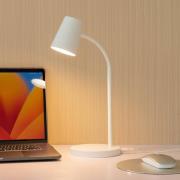 Lindby LED-pöytävalaisin Ailina, korkeus 36 cm, valkoinen, himmennettä...