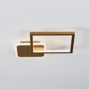 LED-kattovalaisin Gafares, kultainen, alumiini, 33 cm, kaukosäädin CCT