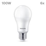 Philips-LED-lamppu E27 13W 1521lm 2700K matta 6kpl