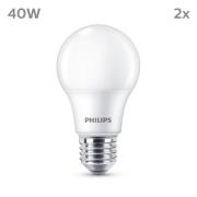 Philips-LED-lamppu E27 4,9W 470lm 2700K matta 2kpl