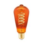 LED-lamppu ST64 E27 4W 2 000 K filament kupari