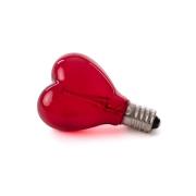 SELETTI LED-lamppu E14 1W 5V, hiirilamppu, sydän punainen