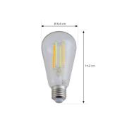 LUUMR Smart LED E27 ST64 7W kirkas ZigBee Tuya Hue ZigBee Tuya Hue