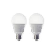 Lindby LED-lamppu, 2 kpl, E27, 8,5 W, matta, 3 000 K