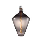 Lucande LED-lamppu, vatsamainen, E27 4W, savu, Ø 15 cm, 1800K