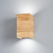 LED-seinävalaisin Shine-Wood tammi 2xGU10 10x18cm