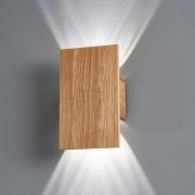 LED-seinävalaisin Shine-Wood tammi 4xLED 15x25cm