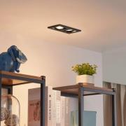 Lindby alasvalo Thorid, musta, 19 x 10 cm, 2-valo, GU10