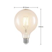 LED-filamentti E27 6W 2700K G125 globe kirkas 2kpl