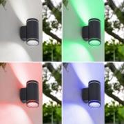 Lindby Smart LED-ulkoseinävalaisin Valtin CCT RGB Tuya IP54
