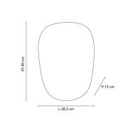 MARKET SET seinälamppu Screen 70's, korkeus 40 cm, juutti, tekstiili