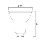 Sylvania-LED-heijastin GU10 2 W, 3 000 K, 360 lm