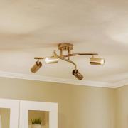 Kattokohdevalaisimet Spotte, kulta, 4-lamppuinen