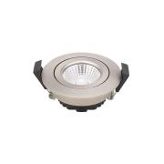 LED-kattoon upotettava valaisin Diled, Ø 8,5 cm, 6 W, 3000 K, teräs