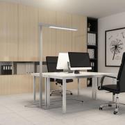 Arcchio LED toimistovalaisin Susi, 2 kpl, hopea, sensori