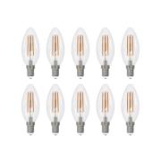 Arcchio LED hehkulamppu E14 kynttiläsarja 10 kpl, 3000 K