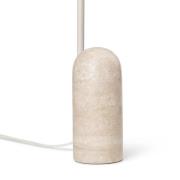 ferm LIVING Arum pöytävalaisin, beige, marmori, teräs, 50 cm, 50 cm