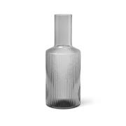 ferm LIVING Ripple-karahvi, harmaa, 1 L, lasi, suupuhallettu