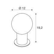 SLV Varyt pöytävalaisin, messingin värinen, alumiinia, korkeus 19,2 cm