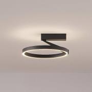 Molto Luce LED-kattovalaisin Melli SDI, musta, alumiini, Ø 33 cm