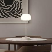 Ladattava LED-pöytävalaisin Pina beige Korkeus 27.8cm Metalli/lasi