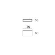 LED-seinävalaisin Box W2 bi-emission, W 13,9 cm, musta, 2700 K