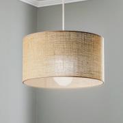 Riippuvalo Jute sylinteri luonnonruskea Ø40cm 1-lamppuinen.