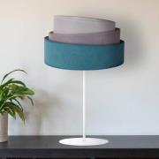 Pöytälamppu Pastell Trio turkoosi/harmaa/vaaleanharmaa H50cm