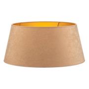 Cone-varjostin, korkeus 25,5 cm, beige/kulta