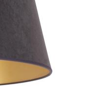 Varjostin Cone korkeus 25,5 cm, grafiitti/kulta