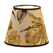 Sofia-varjostin, korkeus 15,5 cm, kukkakuvio, keltainen