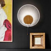 Forestier Oyster -design-seinävalaisin, valkoinen