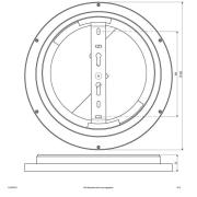 EVN ALR -LED-paneeli valkoinen 15W Ø30 cm, 3 000 K