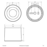 LED-kattokohdevalo ALG54, Ø 21,3 cm antrasiitti