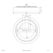 Sauro LED-kattovalaisin, Ø 40 cm, valkoinen