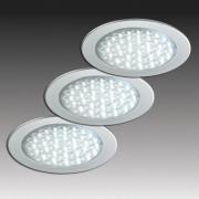 R 68-LED upotettava kohdevalaisin ruostumattomasta teräksestä, 3 kpl:n...