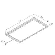 LED-kaapinalusvalaisin Sky 3 kpl, 3 000 K, musta