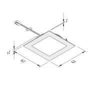 LED-kalusteuppovalo FAQ 58 teräs 3 kpl 3W 4 000 K