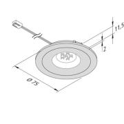 LED-kalusteuppovalo AR 68 4W musta 2 700 K