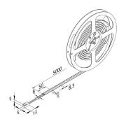 LED-nauha Basic-Tape S, IP54, 2700K, pituus 500cm