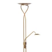 Empoli - pronssinen LED-kattovalaisin lukuvalolla varustettuna