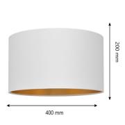 Varjostin Alba, Ø 40 cm, E27, valkoinen/kultainen