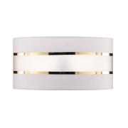 Varjostin Helen E27 Ø40/korkeus 20 cm valkoinen/kulta