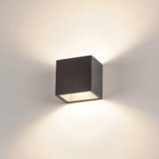 SLV Sitra Cube LED-ulkoseinävalaisin, antrasiittia