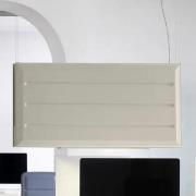 Luceplan Diade LED ripustusvalaisin pystysuora beige 180cm