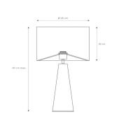 Extravaganza Velvet pöytävalaisin, musta