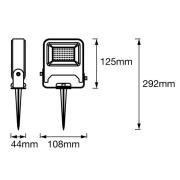 LEDVANCE Endura Garden Flood 10W-LED-ulkokohdevalo