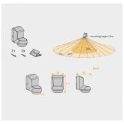 LEDVANCE Sensor Wall 360DEG IP55, tummanharmaa