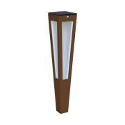 LED-aurinkolyhty Tinka, sensori, 62 cm, corten