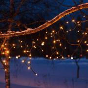 LED-valoverho Chrissline Extra, 100 LEDiä, 2300 K